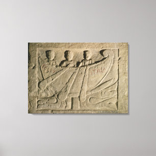 Toile Stela dépeignant un bateau d'aviron 'Felix Itala