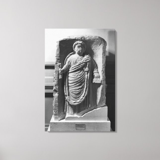 Toile Stèle funéraire d'un notaire, de Deux-Sèvres (Recto)
