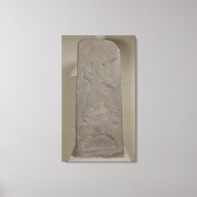 Toile Stele représentant le dieu de la tempête Adad (Recto)