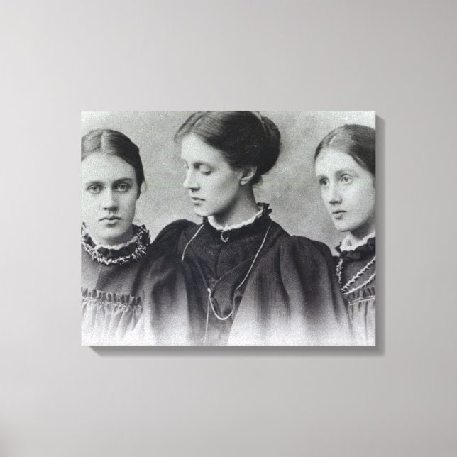 Toile Stella, Vanessa et Virginia Stephen, vers 1896 (Recto)