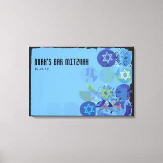 Toile STEPPING STONES Bar Mitzvah Mitzvah Panneau d'ouve
