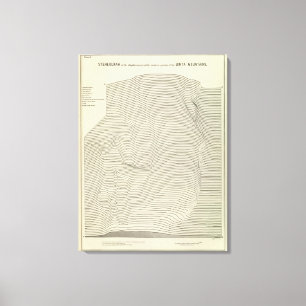 Toile Stéré0gramme de montagnes d'Uinta