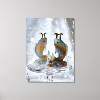 Toile Sternzeichen Fische Glasskulpturen