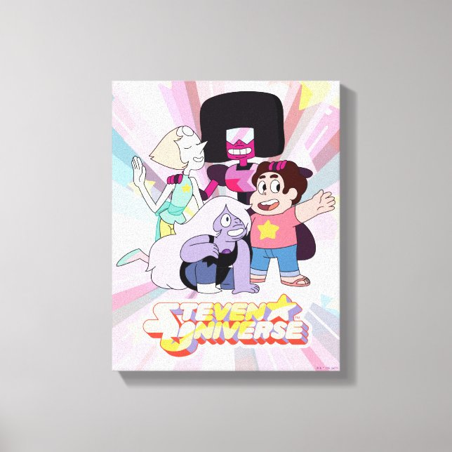 Toile Steven Universe | Crystal Gem Group Huddle (Recto)