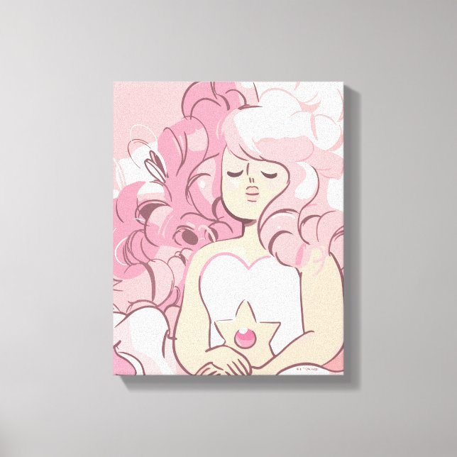 Toile Steven Universe | Illustration de quartz Rose (Recto)