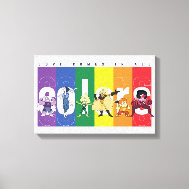 Toile Steven Universe - L'Amour Arrive Dans Toutes Les C (Recto)