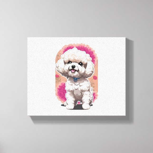 Toile Sticker Hilarious Bichon Frise de race (Recto)