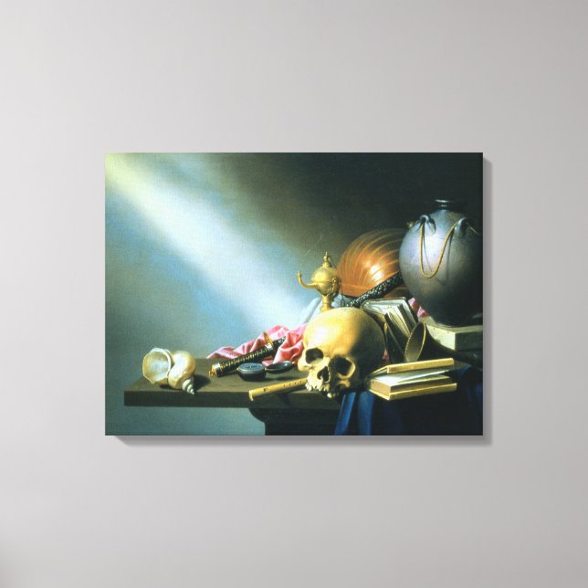 Toile Still Life : Un Allégorie des Vaniités de L humain (Recto)