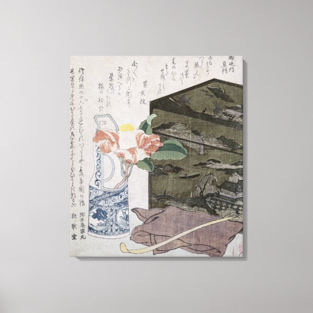 Toile Still Life with a Camelia, c.1820 (Recto)