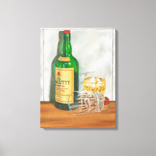 Toile Still Life with Scotch par Jennifer Goldberger