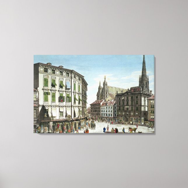 Toile Stock-im-Eisen-Platz, avec St. Stephan (Recto)