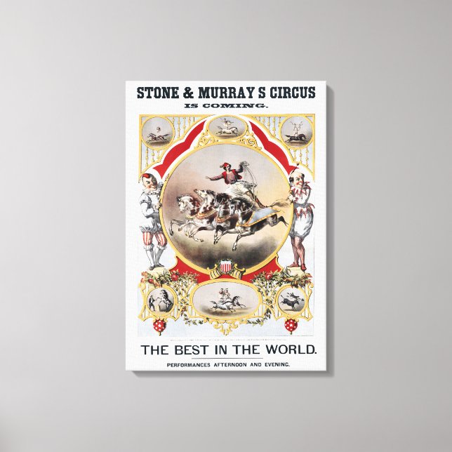Toile Stone & Murray's Circus, Circa 1870. (Recto)