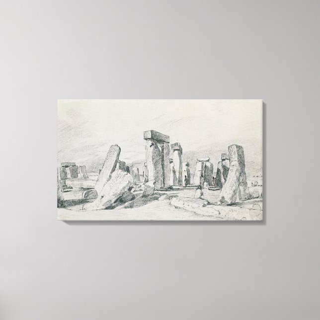 Toile Stonehenge, Wiltshire, 1820 (dessin) (Recto)