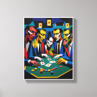 Stratégie de Poker Art Géométrique Abstrait