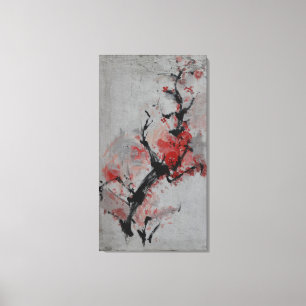 Toile Street Art-Cherry fleurit sur un