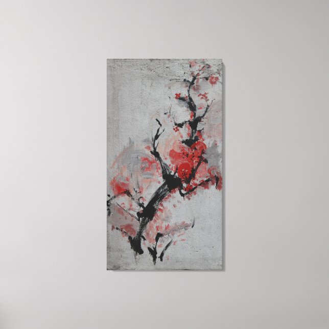 Toile Street Art-Cherry fleurit sur un (Recto)