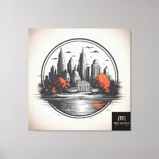 Toile Stretched Canvas Print 1