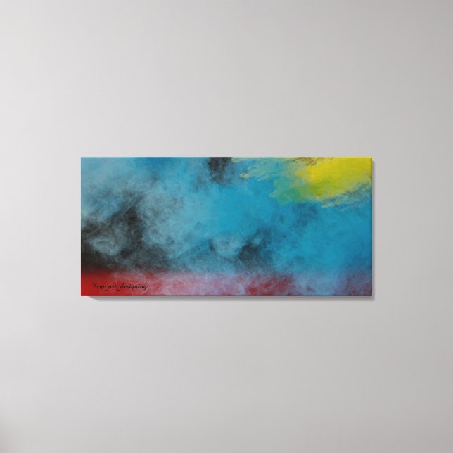 Toile Stretched Canvas Print  Space smoke  (Recto)