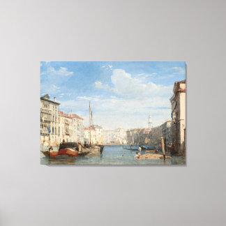Toile Stretched Canvas Print the frand canal