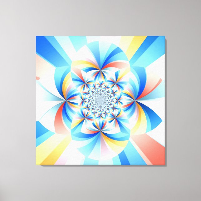 Toile Stripey Swirl Sun Burst Light Art Design (Recto)