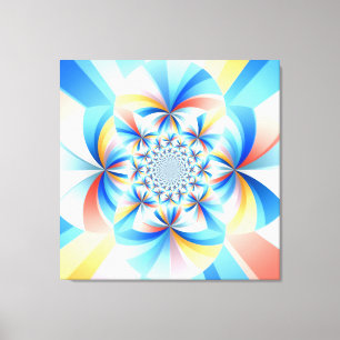 Toile Stripey Swirl Sun Burst Light Art Design