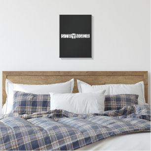 Toile STRONGER Not Stranger - Motivational Letter Art