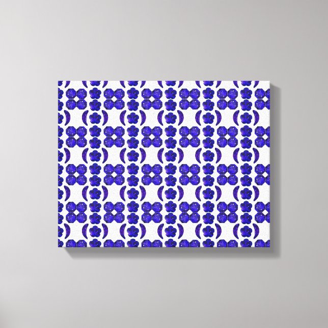 Toile Structure d'art Blue Gem (Recto)