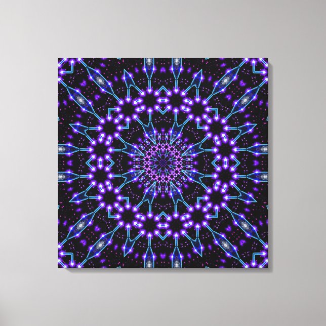 Toile Structures lumineuses Mandala (Recto)