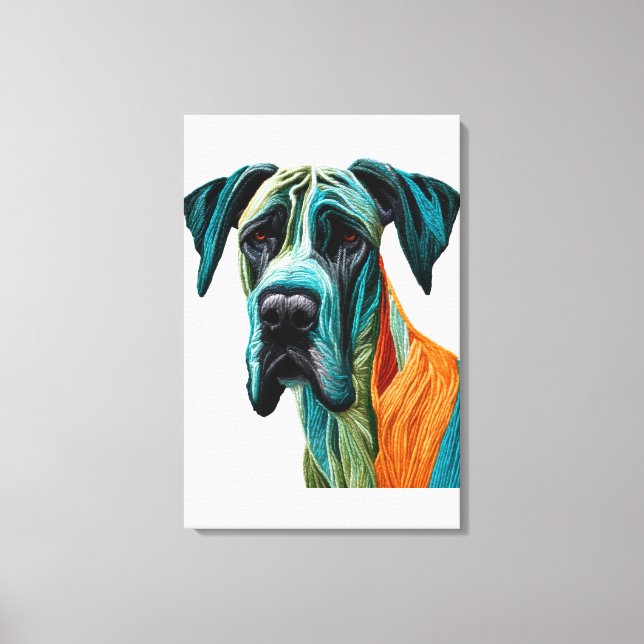 Toile Stunning artistic Great Dane artwork (Recto)