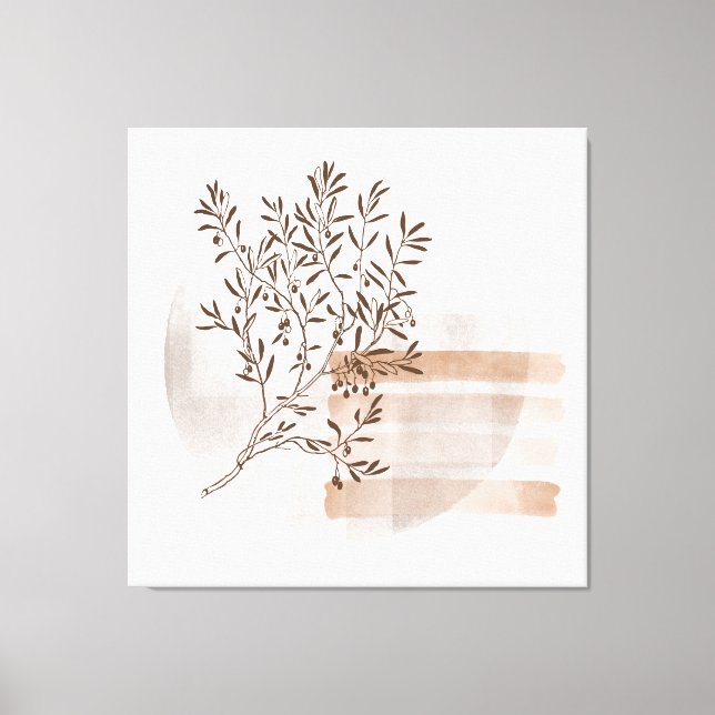 Toile Style bohème Abstrait Floral Art Canvas Imprimer (Recto)