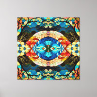 STYLE D'ART JAPONAIS DE LA FORÊT SYMÉTRIQUE