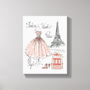 Toile Style de semaine de mode d'Apple sauvage   Paris