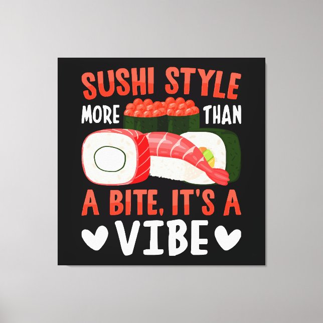 Toile Style de sushi plus qu'une bouchée (Recto)