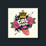 Toile Style de tatouage Girl Power<br><div class="desc">Ce design est doté d'un style tatouage avec le thème Girl Power.</div>