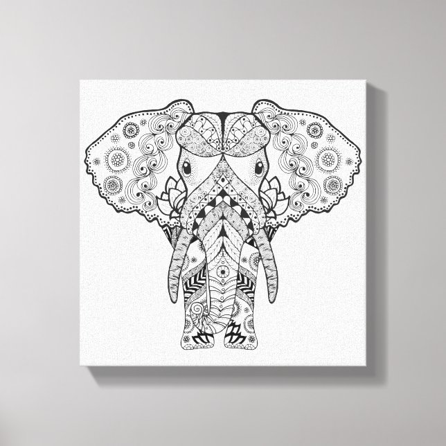 Toile Style Elephant 6 (Recto)