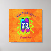Style urbain : Street Art Stretted Canvas Print
