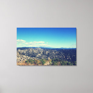 Toile Style vintage paysage photo art. Ciel, montagne