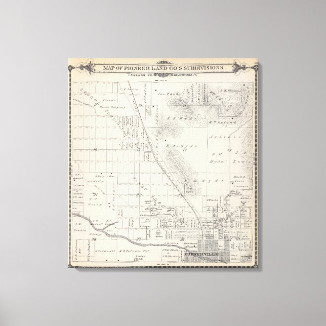 Toile Subdivisions Pioneer Land Co (Recto)