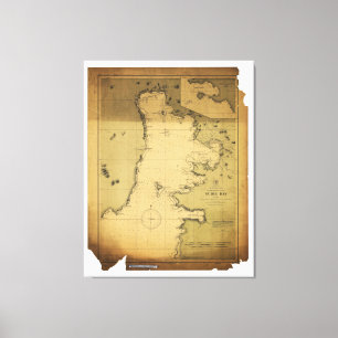Toile Subig (Subic) Bay Luzon Philippines 1902 Carte