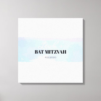 Toile SUBTÔT WATERCOLOR Bat Bar Mitzvah Connexion Bureau