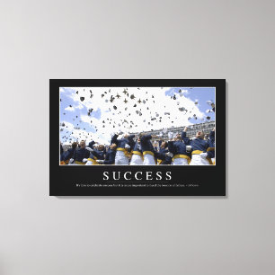 Toile Succès : Citation inspirée