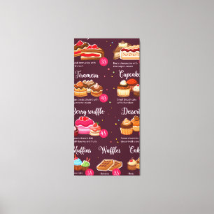Toile Sucettes pâtisseries à la boulangerie
