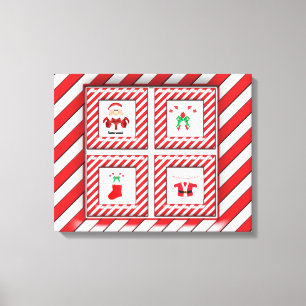 Toile Sucres de canne et Père Noël