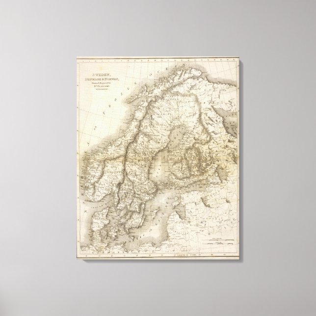 Toile Suède, Danemark, Norvège (Recto)