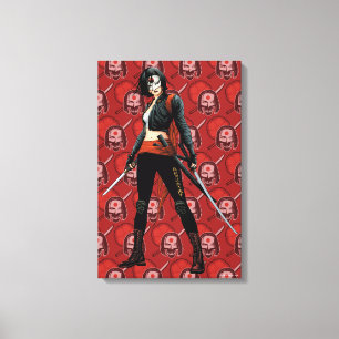 Toile Suicide Squad Katana Comic Book Art