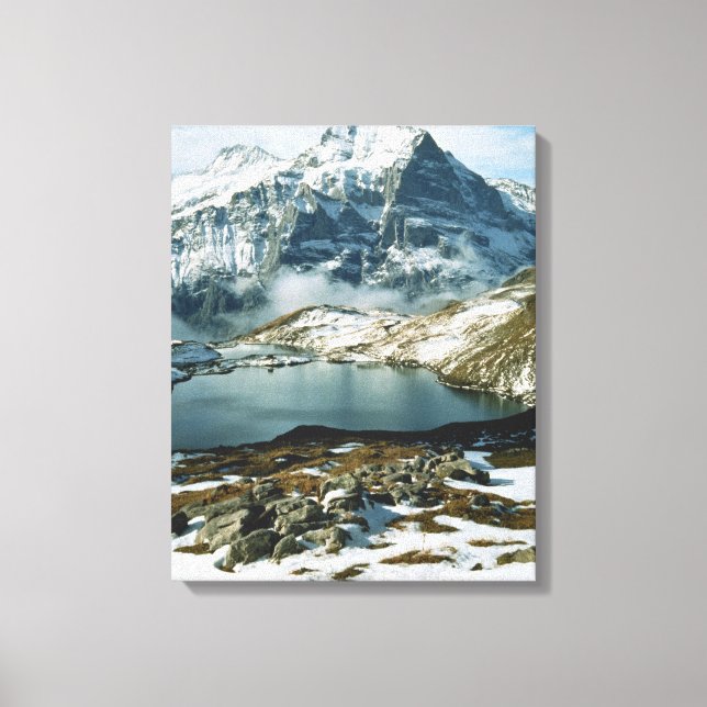 Toile Suisse, Grindelwald, Alpes bernoises, Vue (Recto)