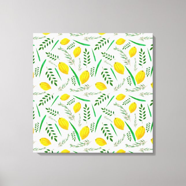 Toile Sukkah, sukkot, Etrog, les jours de saint juifs, s (Recto)