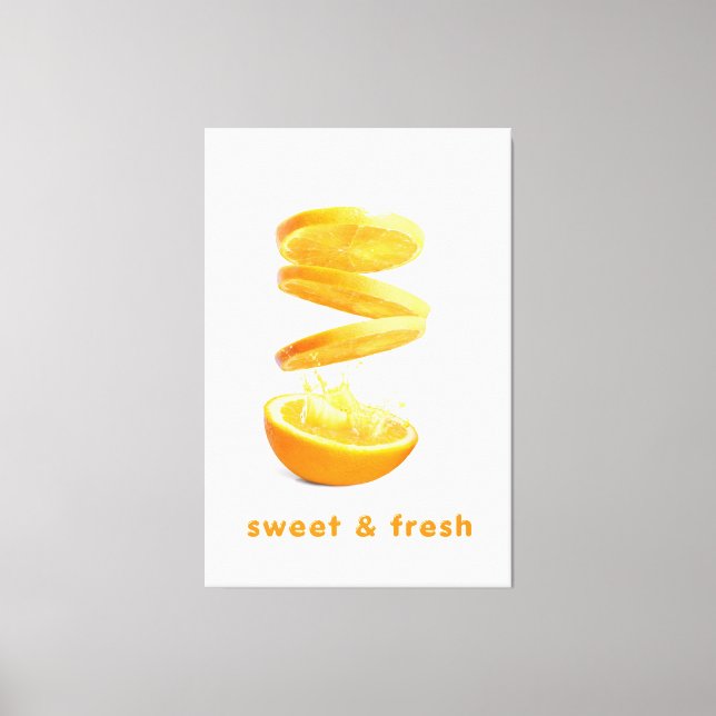 Toile Summer Splash Fruit Wall Art (Recto)