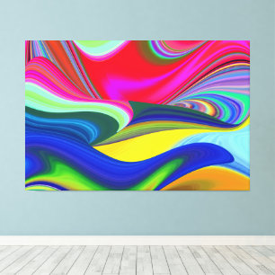 Toile Summerrainbow, Rainbowart 3D Abstrait