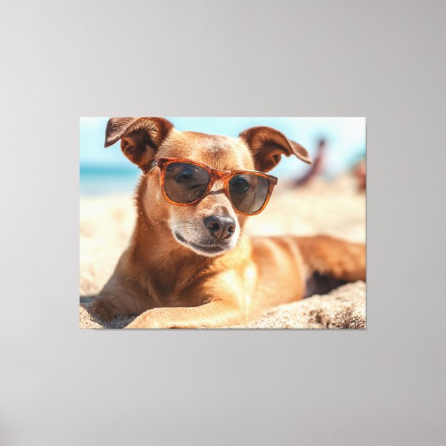 Toile Sun, Sand, and Style: The Ultimate Beach Dog (Recto)